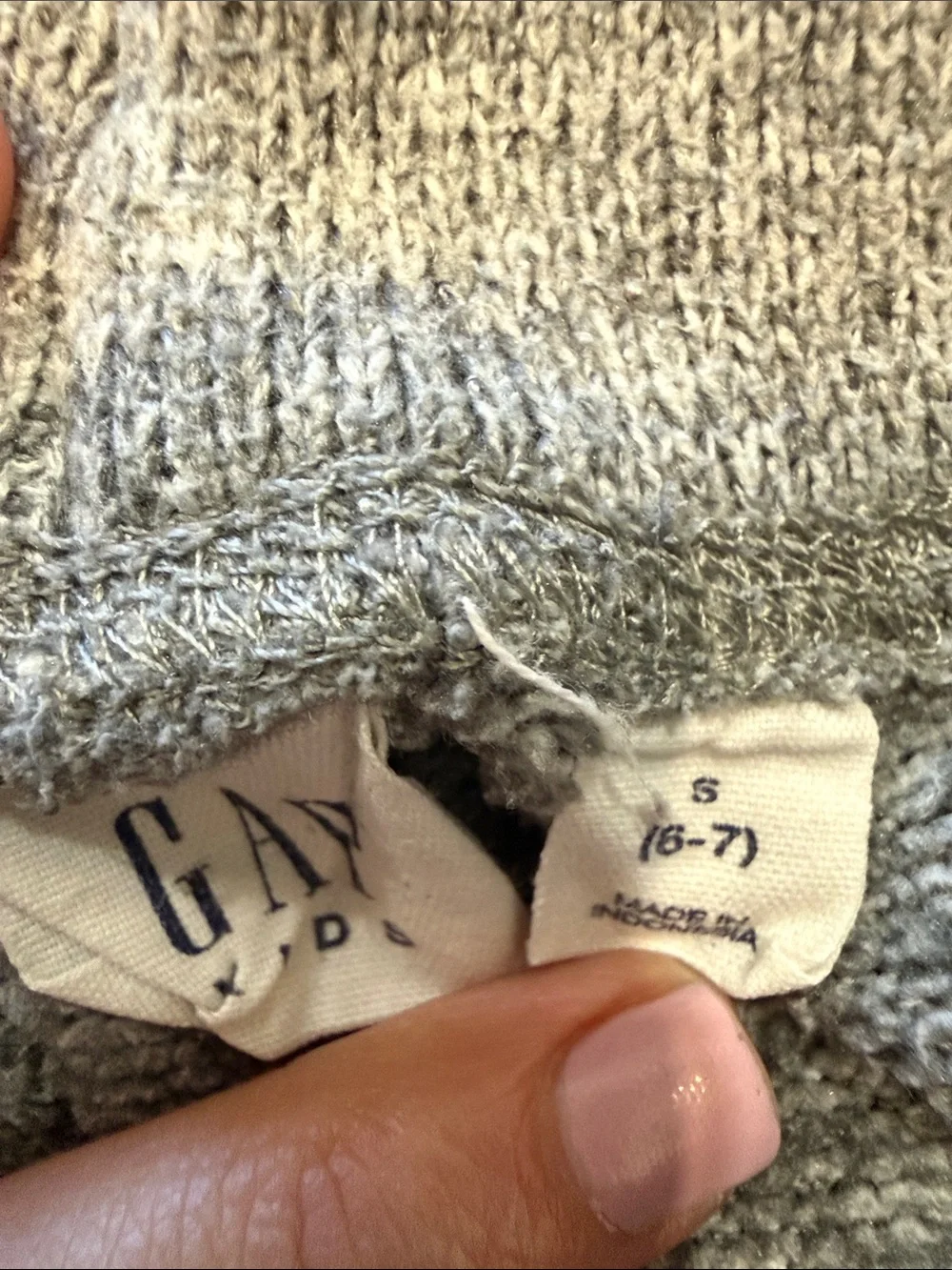 GAP Heather Gray Knit Jogger Pants